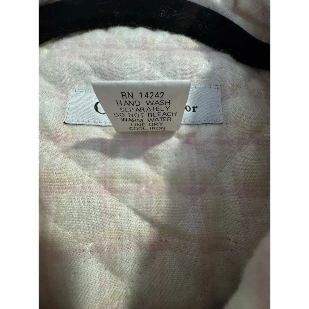 Christian Dior Vintage Women's Blazer Jacket Size Medium Pink/ White